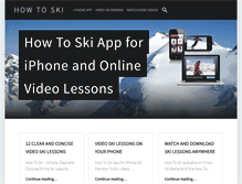 Tablet Screenshot of howtoskiapp.com